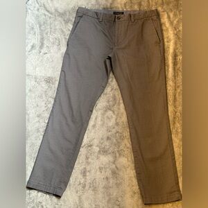 BANANA REPUBLIC Charcoal Gray FULTON SKINNY CHINO PANTS Stretch 35x32